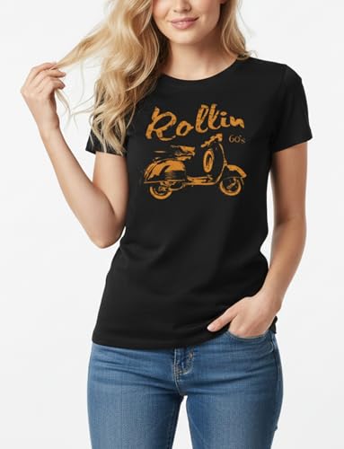 MAKAYA Rollin 60's T-Shirt Donna Cotone Taglia L Hippie