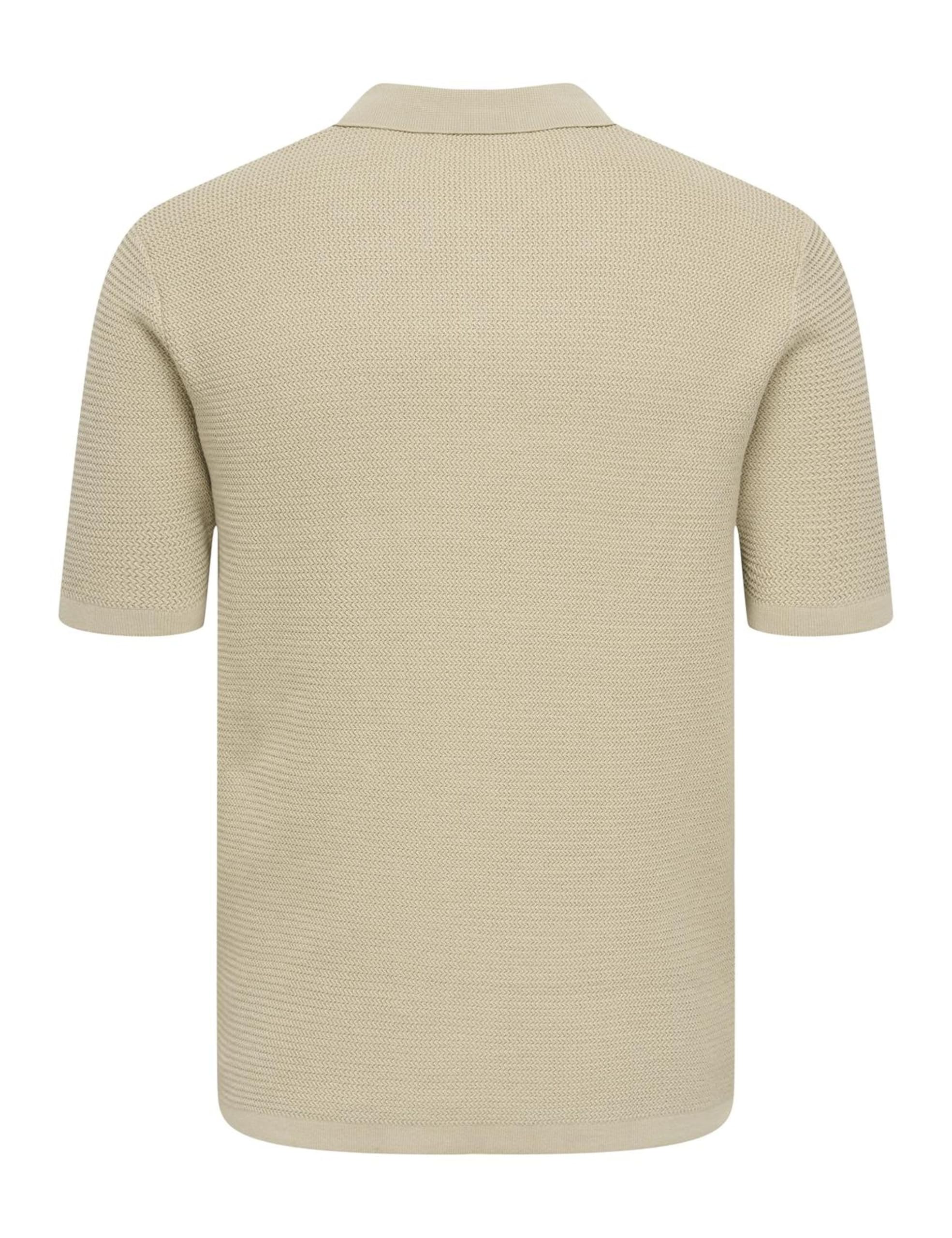 Only & Sons Onseric Reg 12 Struc SS Polo Uomo Argento