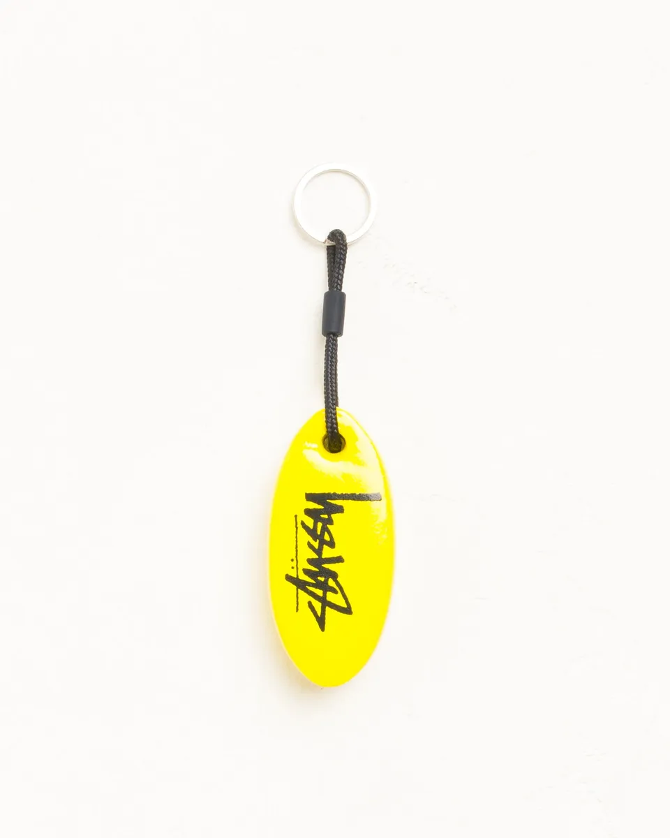 Stussy Floatie portachiavi giallo schiuma 8 cm