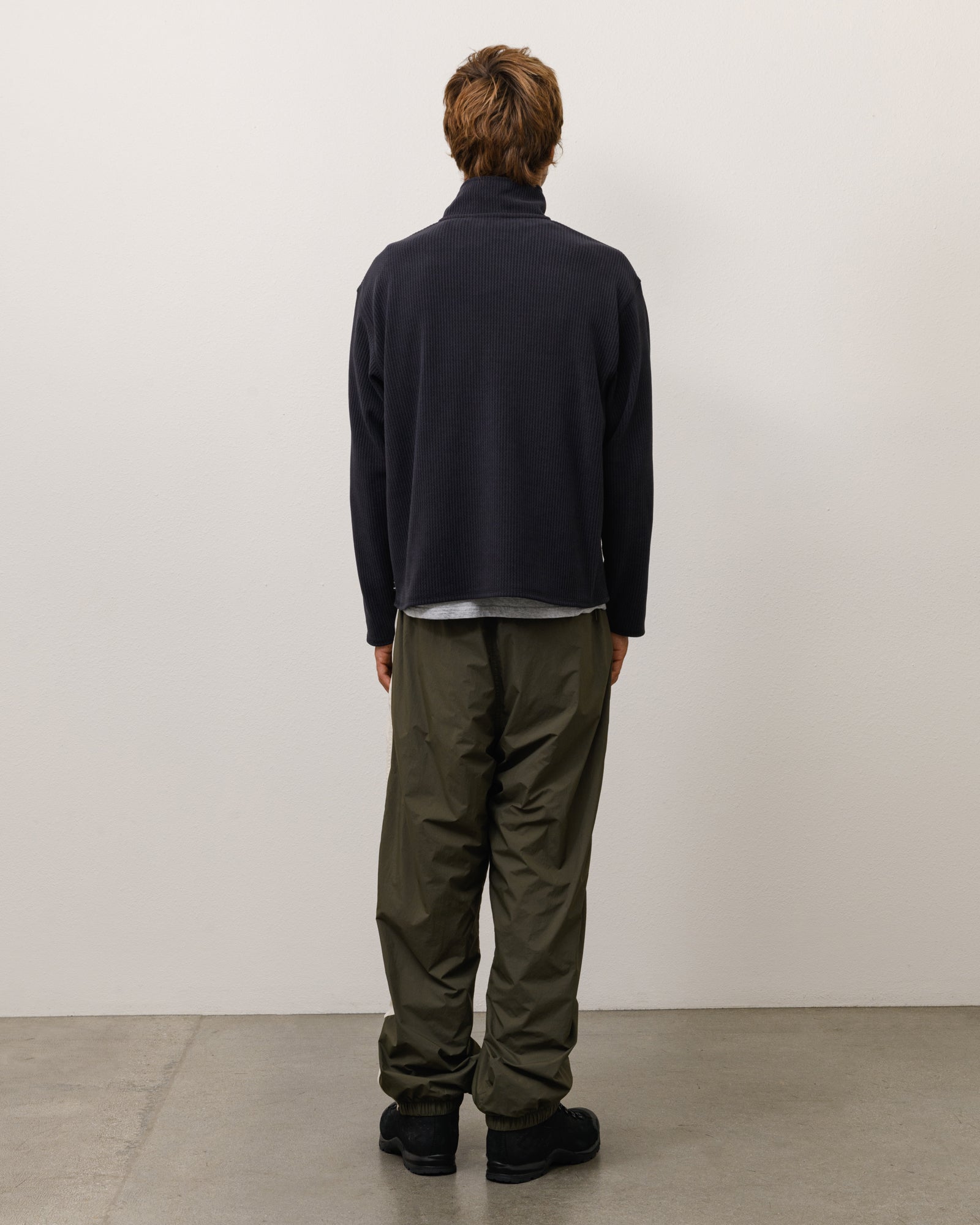 Stussy Half Zip Thermal Mock Neck maglia Black poliestere