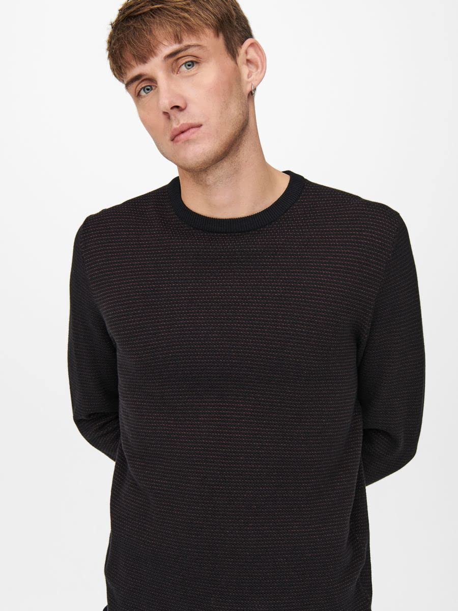 Only & Sons Onsniguel 12 Maglione Uomo Righe girocollo