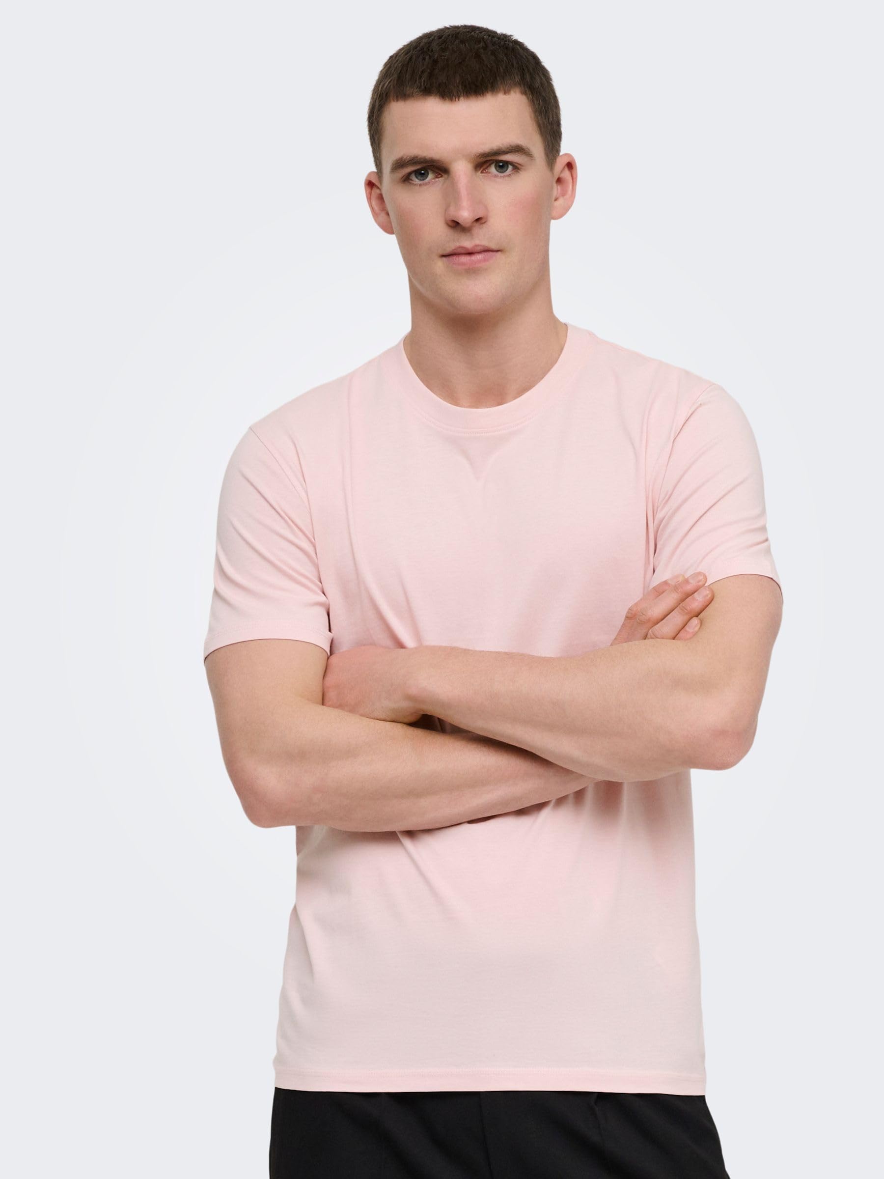 ONLY & SONS Onsmax t-shirt maglietta uomo blu notte cotone