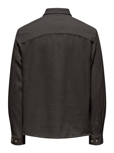 Only & Sons Mar overshirt camicia uomo Raven