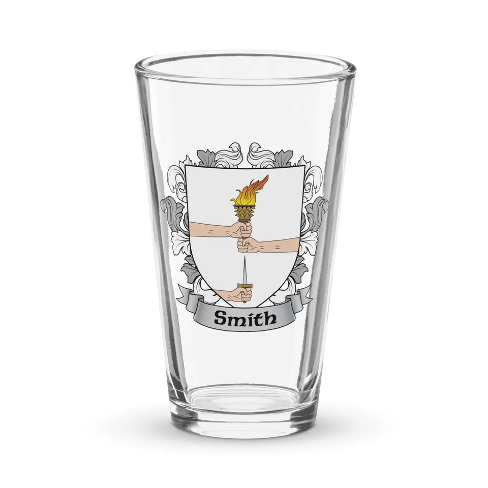 7.62 Design Smith bicchiere birra vetro 473ml stemma Irish