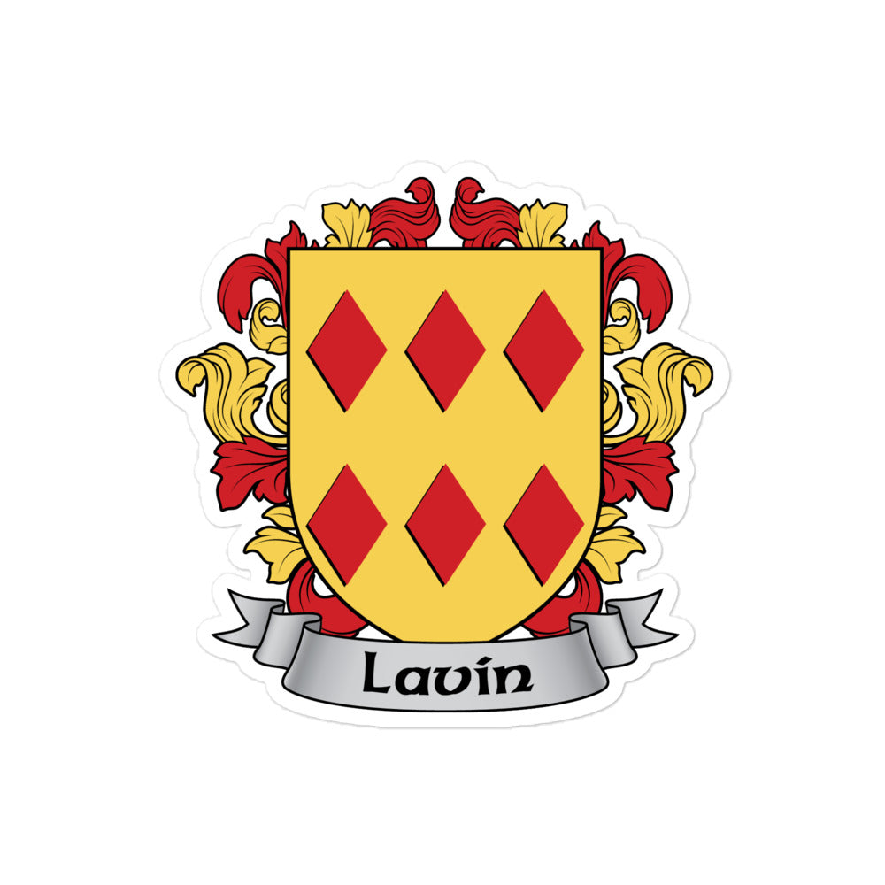 7.62 Design Lavin adesivo stemma famiglia irlandese 4x4 vinile