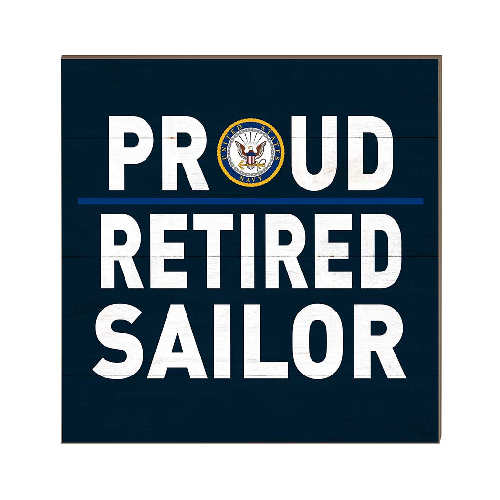7.62 Design Home Products U.S. Navy Retired Sailor Targa Legno 25cm