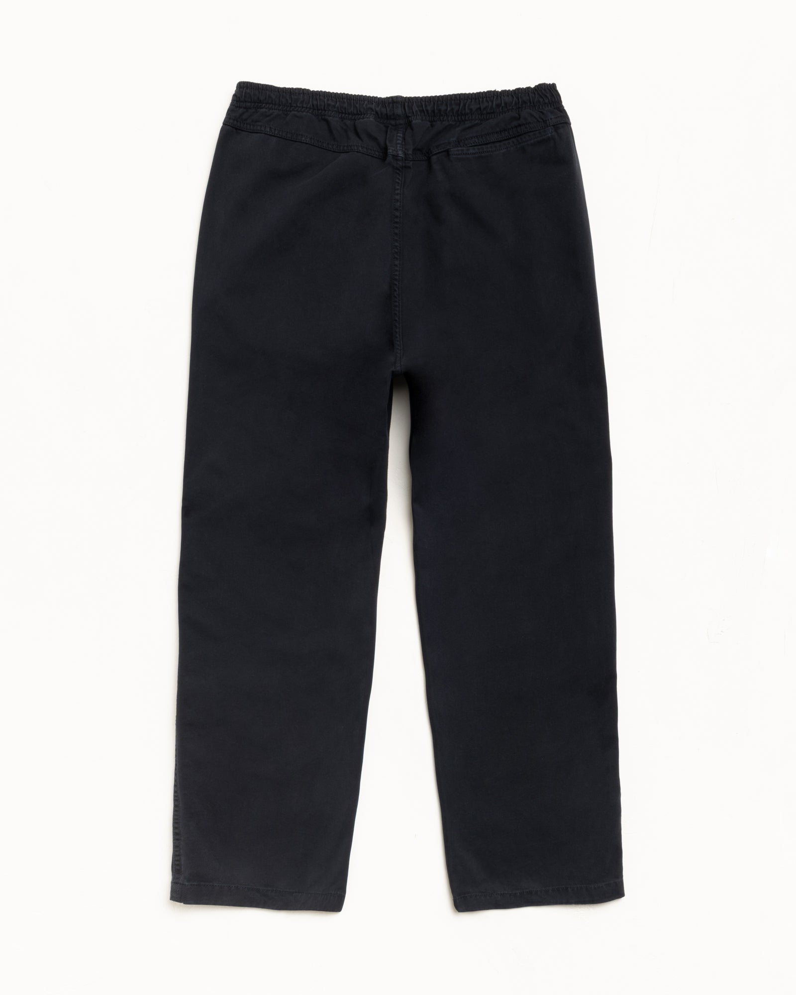 Stussy Beach Pant Cotton Twill pantaloni neri cotone