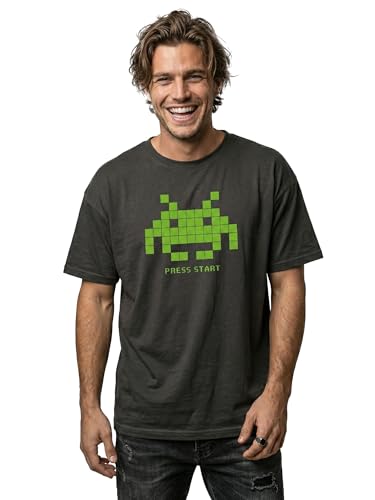 MAKAYA Space Invaders T-Shirt Uomo 5XL Cotone