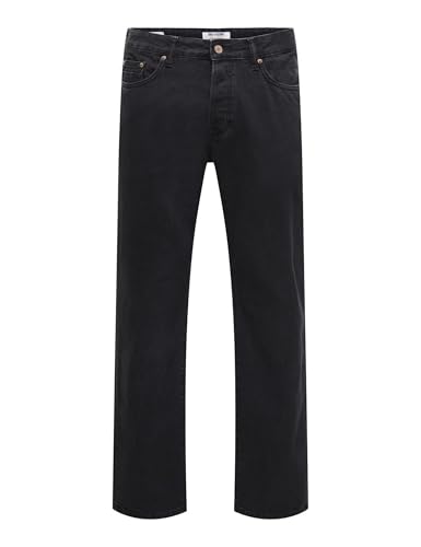 Only & Sons Onsedge Straight Jax Jeans Uomo Blu Scuro