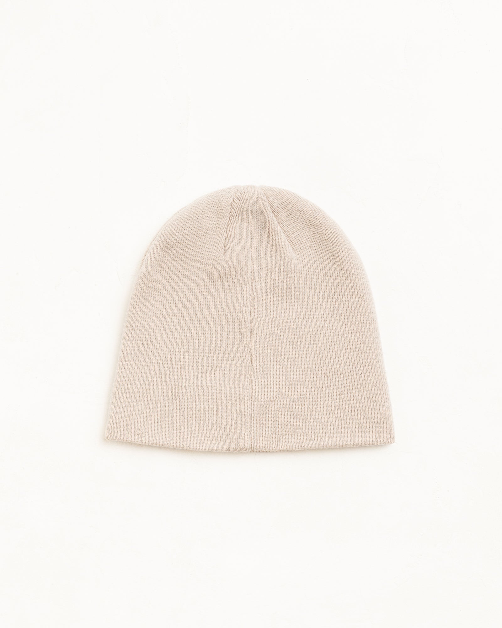 Stussy Basic Skullcap berretto beige maglia fine