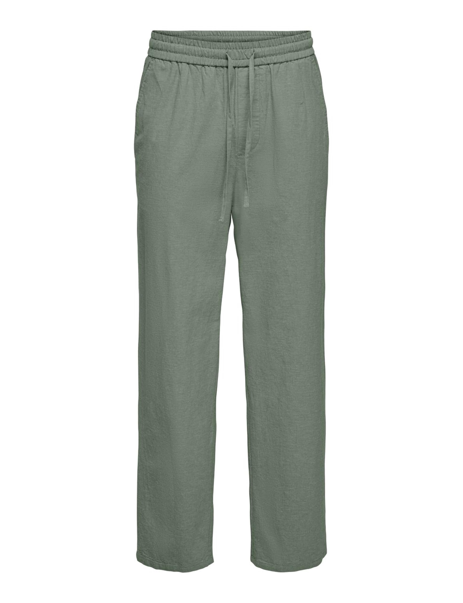 ONLY & SONS Onssinus Loose pantalone lino uomo Tè