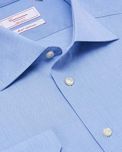 Camicissima Permanent Camicia Azzurra Extra Slim Manica Lunga