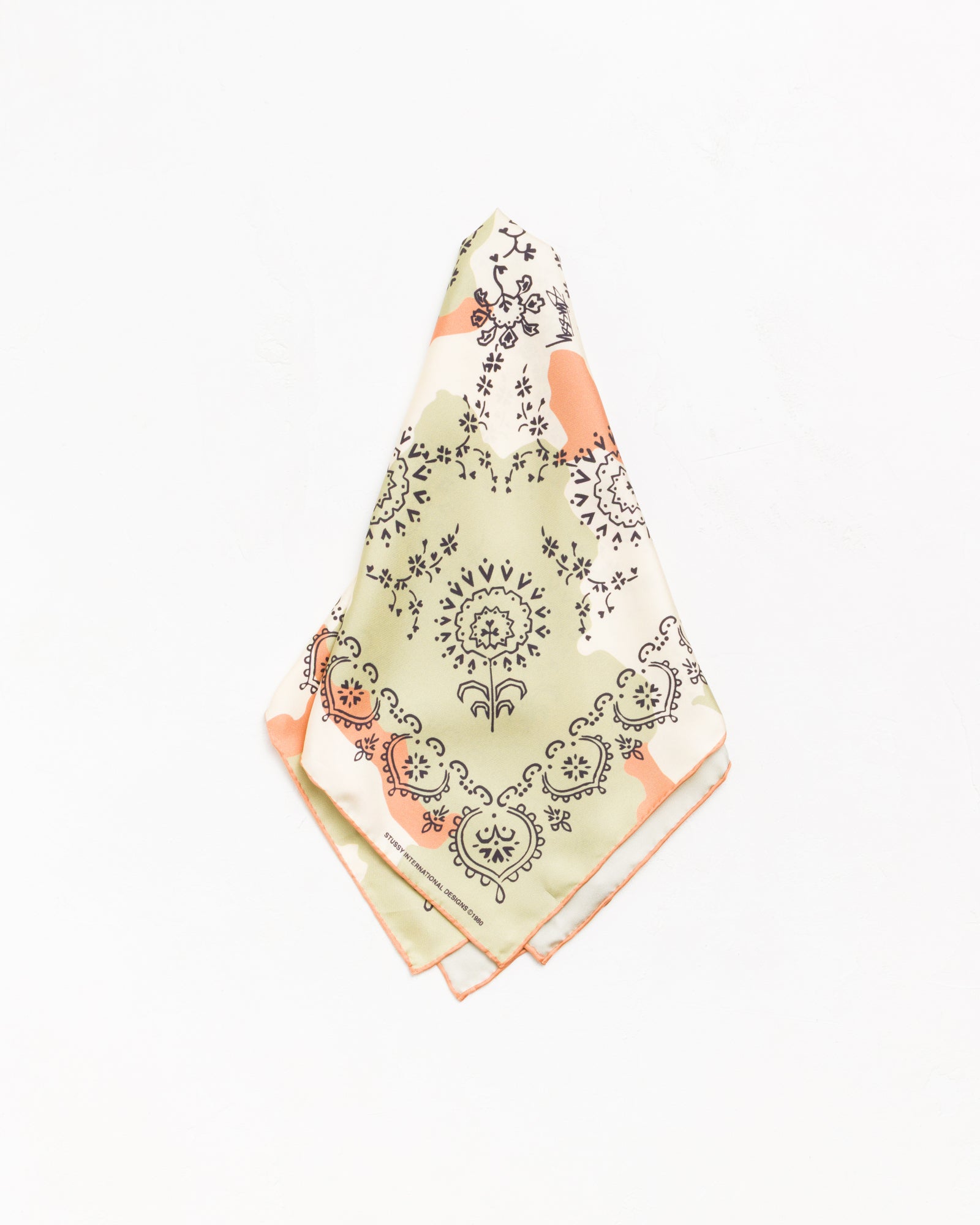 Stussy Silk Bandana Camo Seta 66x66 Leopardo