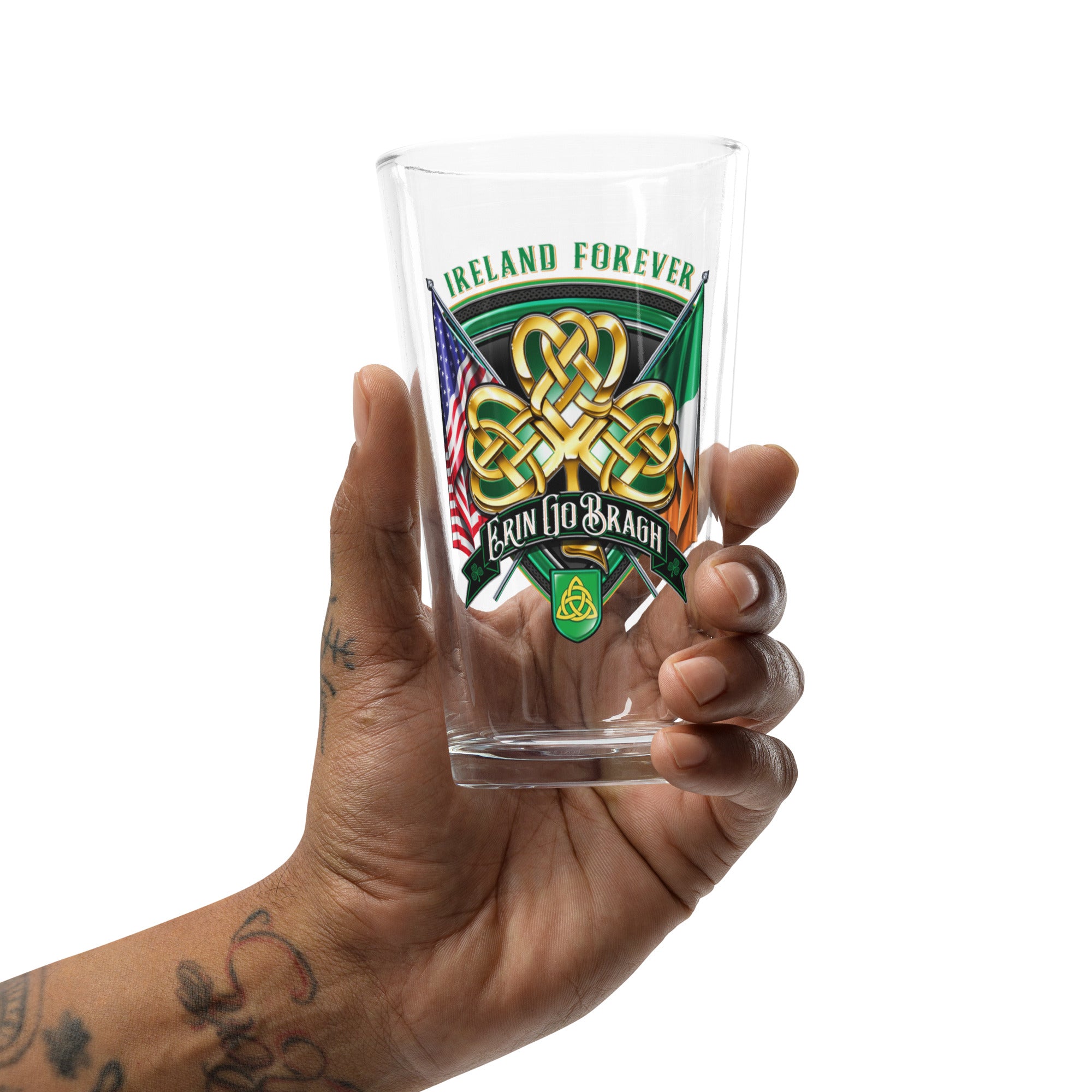 7.62 Design Irish American bicchiere pinta 16 oz vetro