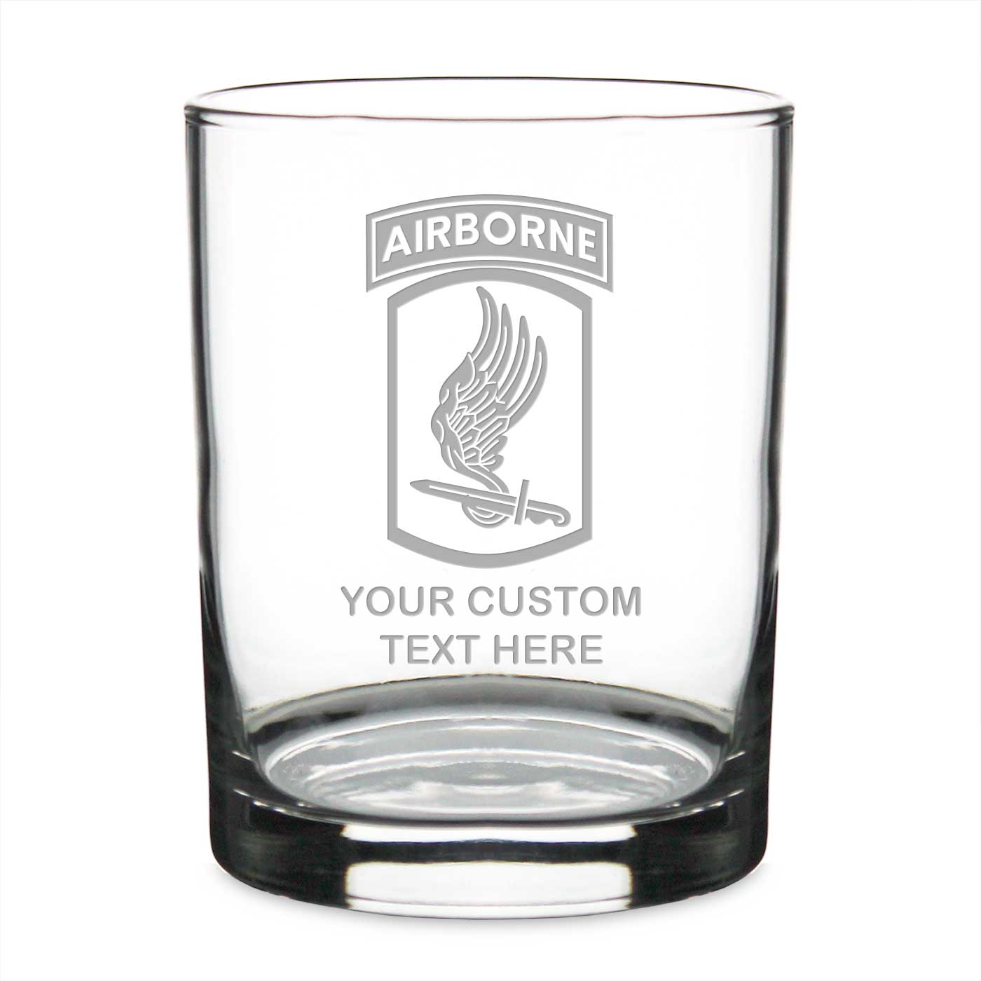 7.62 Design 173rd Airborne bicchiere whisky 14oz inciso