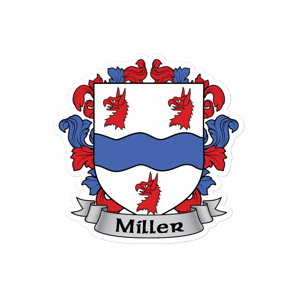 7.62 Design Miller adesivo sticker vinile 7x7 cm stemma