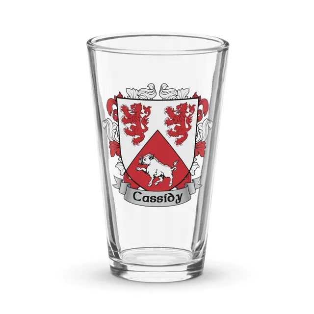 7.62 Design Cassidy Irish Crest boccale birra 16oz vetro 473 ml