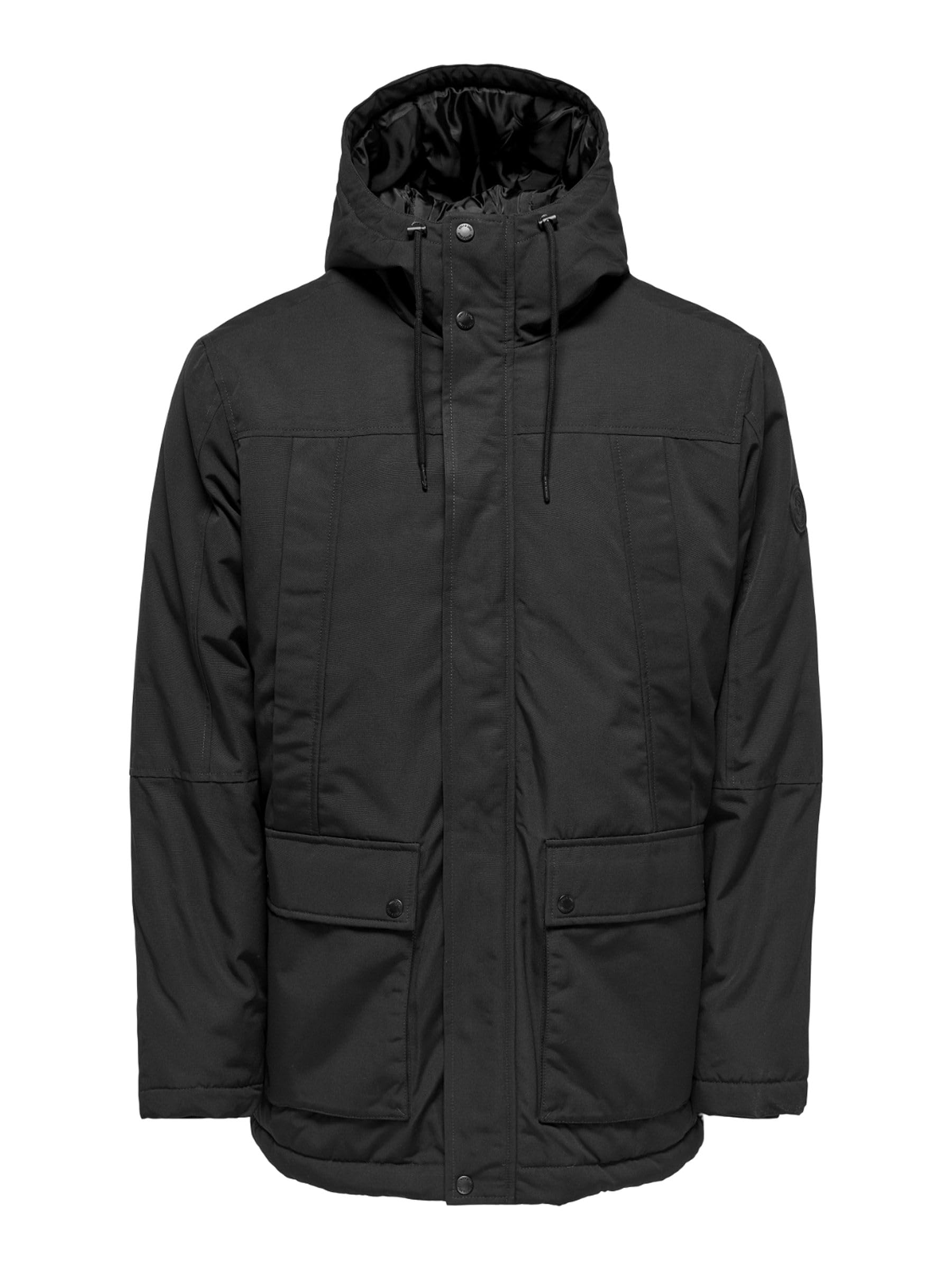 Only & Sons Onsjayden parka giacca uomo nero taglia M