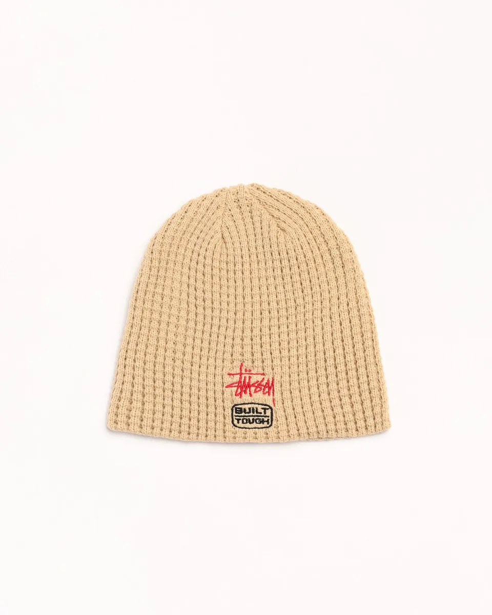 Stussy Waffle Built Tough berretto sabbia acrilico