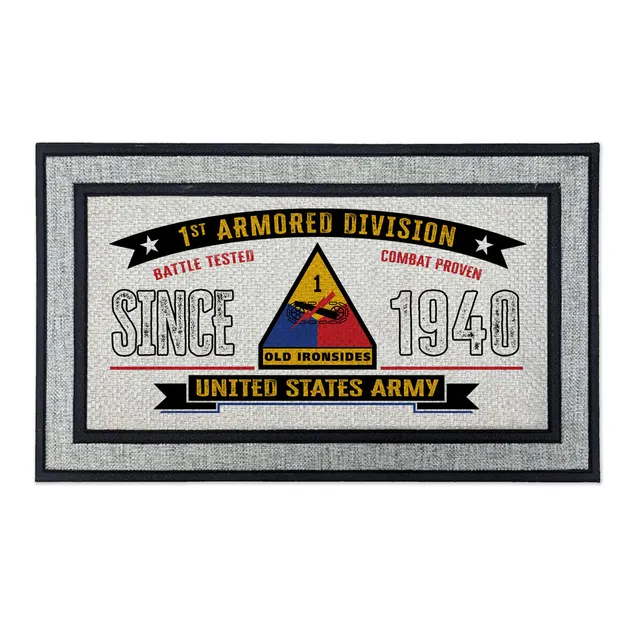 7.62 Design US Army 1st Armored zerbino ingresso 45x76 cm grigio