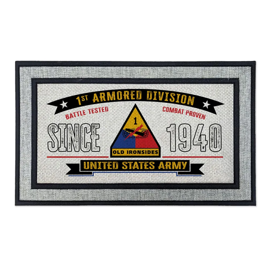 7.62 Design US Army 1st Armored zerbino ingresso 45x76 cm grigio
