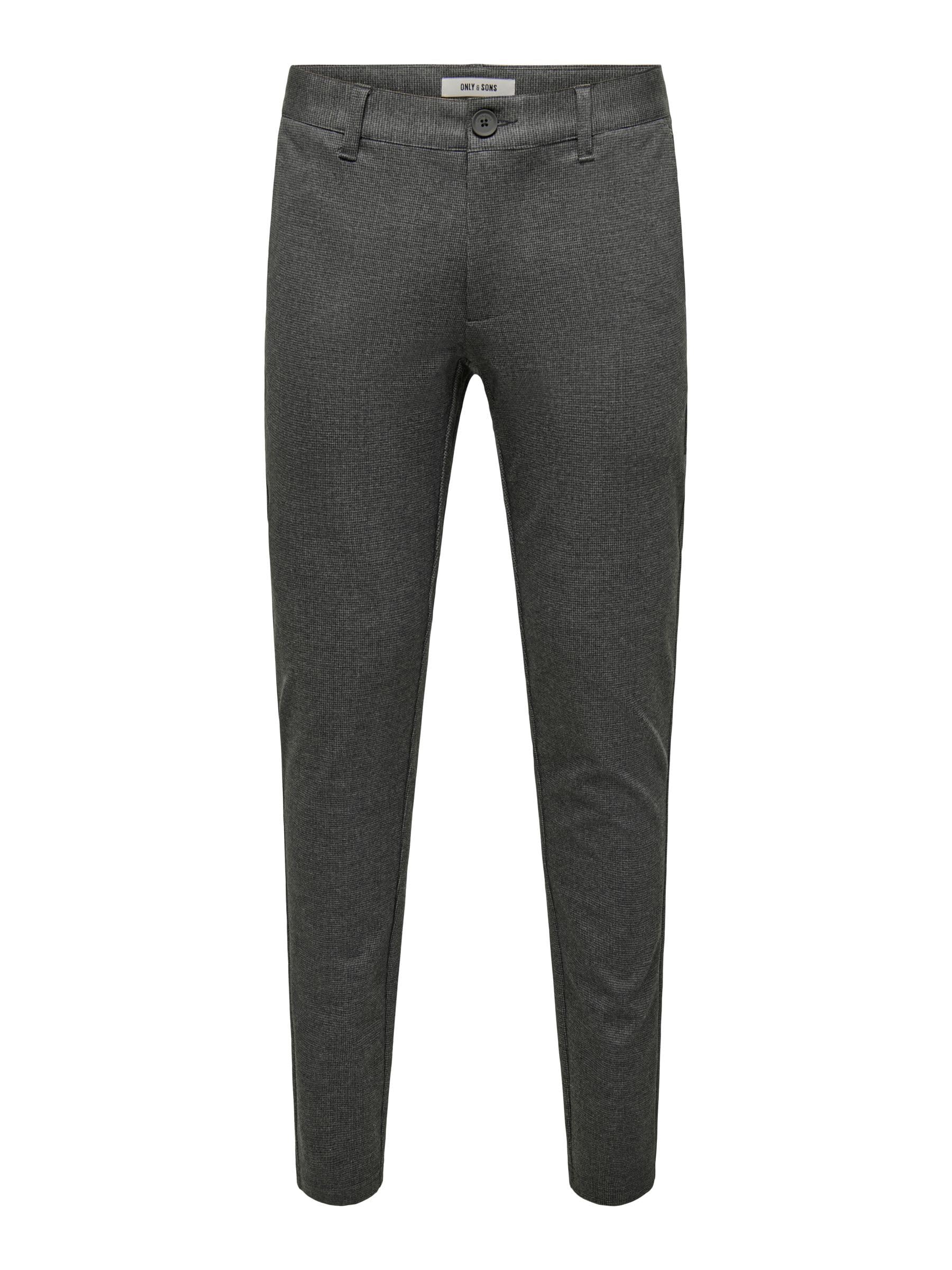Only & Sons Onsmark Slim Check 020960 Pantaloni 32W/32L Nero