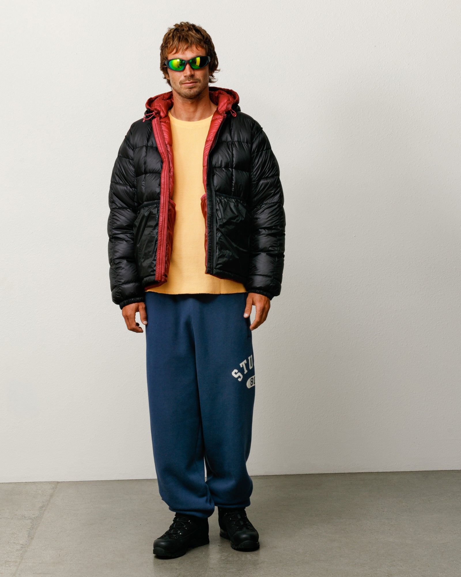 Stussy Varsity Fleece Pant pantalone navy 500 gsm