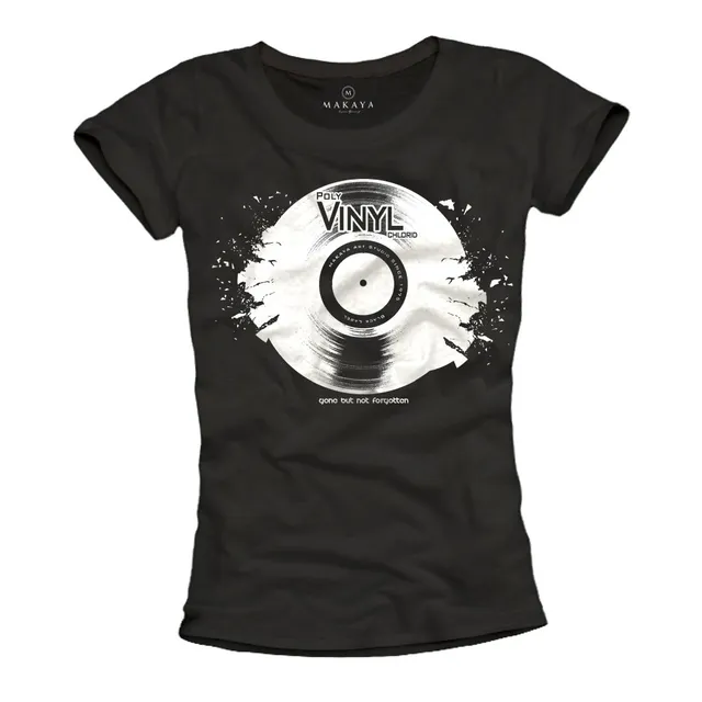 Makaya T-Shirt Donna Cotone M Vinile Musica