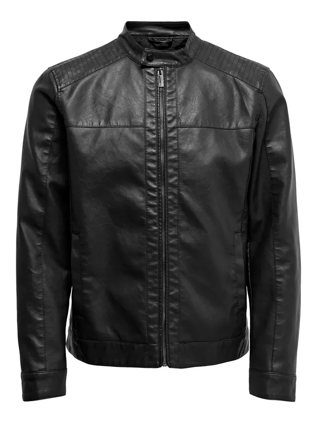 ONLY & SONS Onsmike Giacca Uomo Nero 100% Poliestere Taglia M
