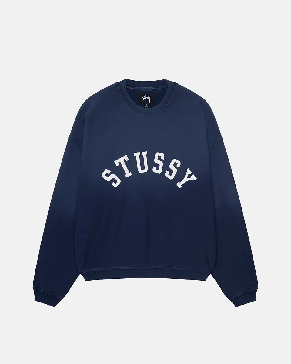 Stussy Felpa Girocollo Oversize felpa Navy cotone 500 gsm