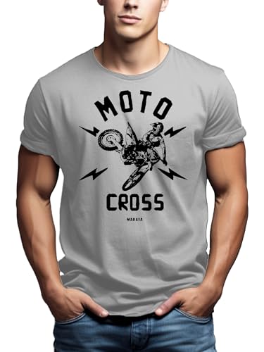 Makaya Moto Cross Enduro T-Shirt Uomo Cotone L