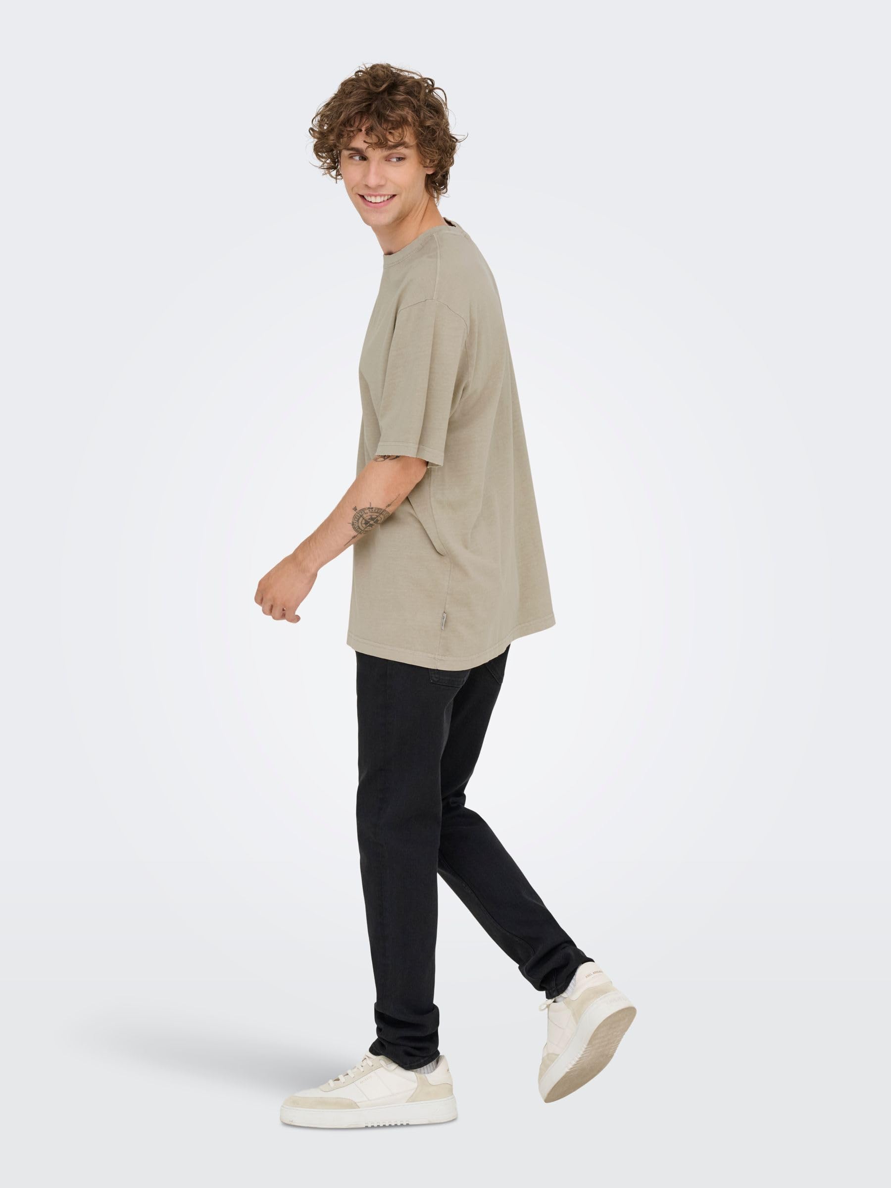 Only & Sons Onsdistress T-Shirt Uomo manica corta basic