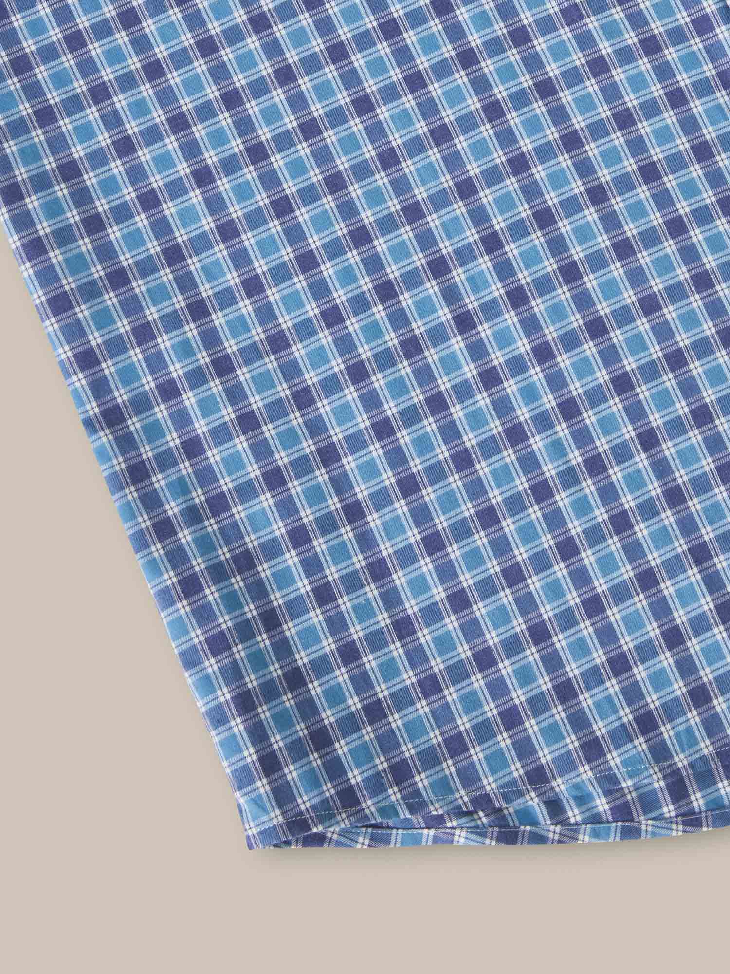 Robert Talbott Reynolds Camicia Blue Multi quadri leggera