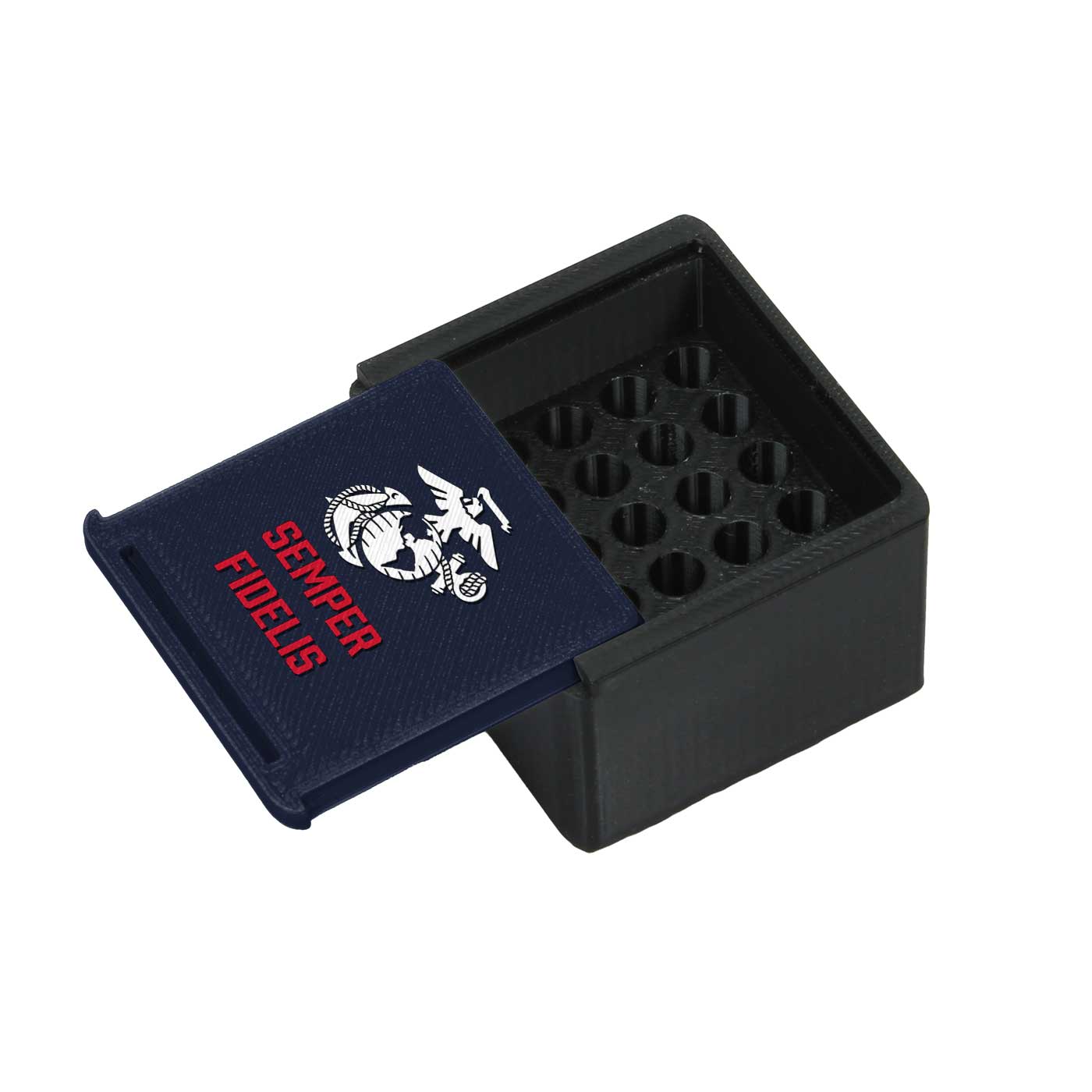 7.62 Design USMC Box Munizioni 9mm 50 Colpi PLA+ Semper Fi