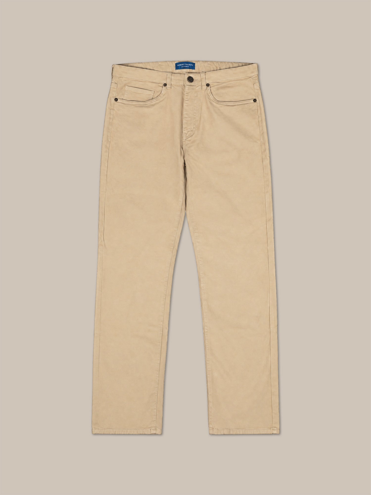 Robert Talbott Pablo Comfort Pantaloni Khaki cotone stretch