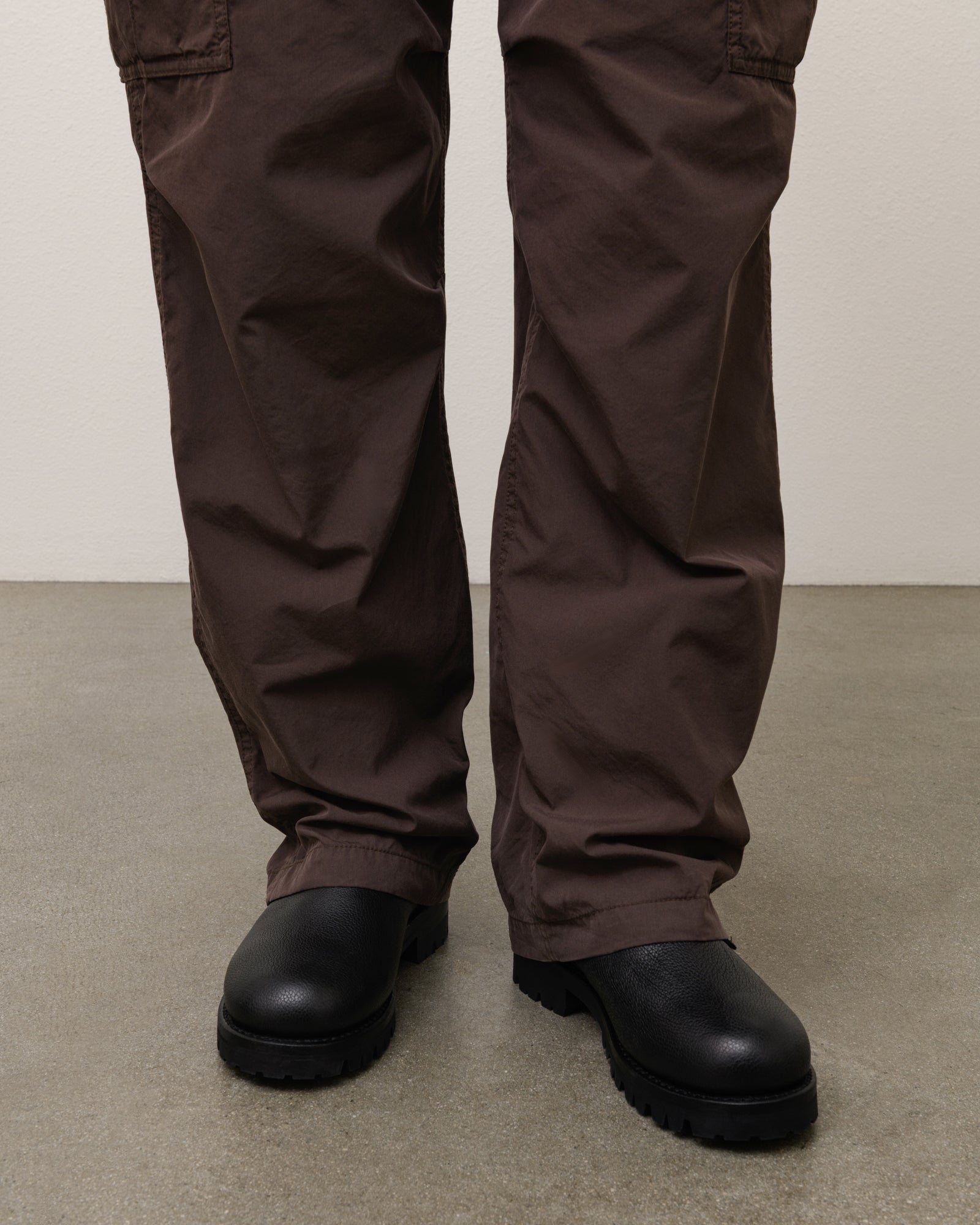 Stussy Our Legacy Work Boot stivali Black pelle Vibram