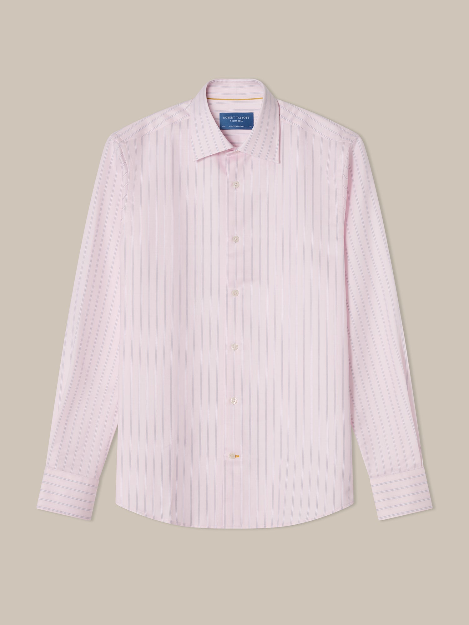 Robert Talbott Madison camicia righe rosa multi 15.5-M