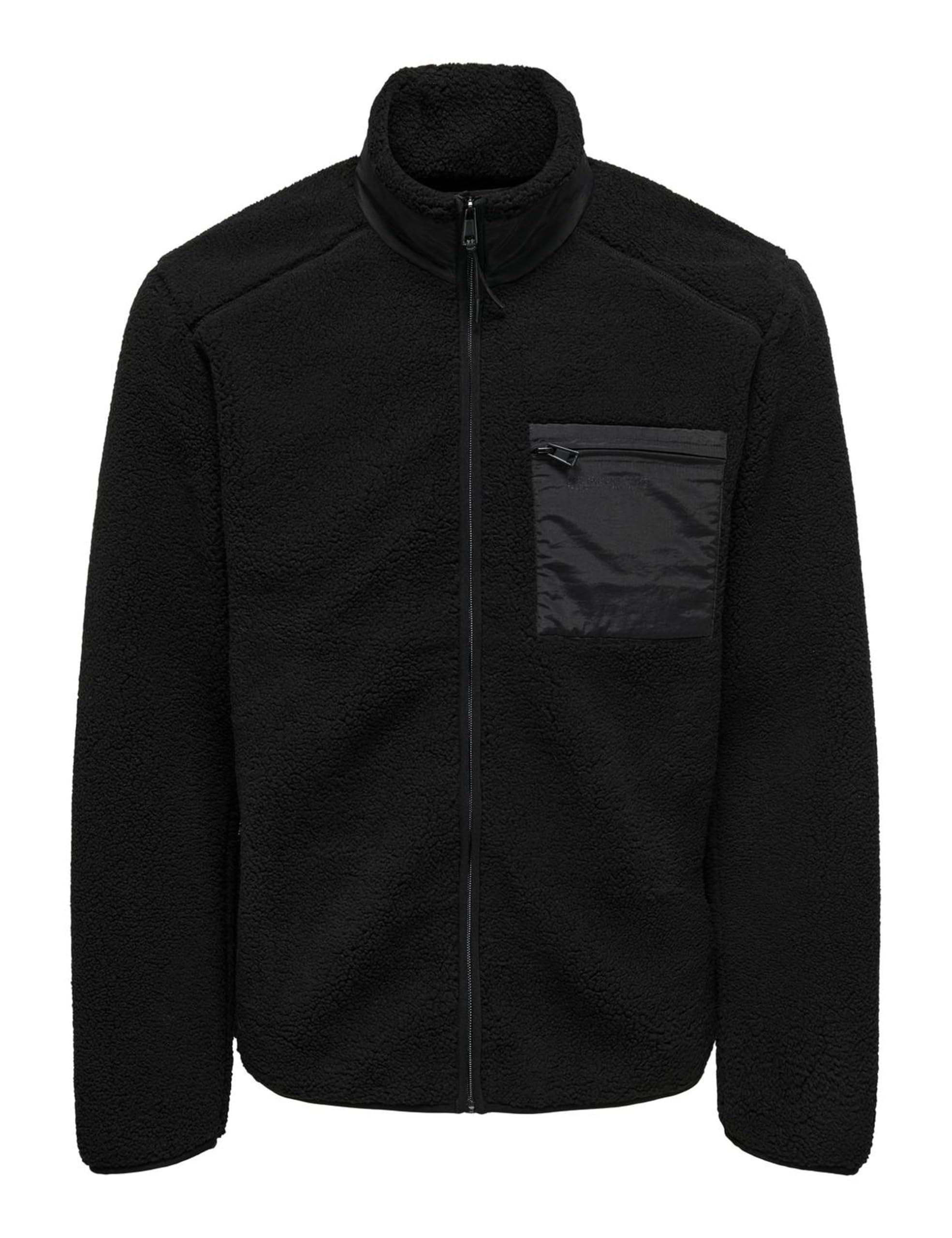 ONLY & SONS Giacca Uomo Onsdallas Sherpa Pile Nero