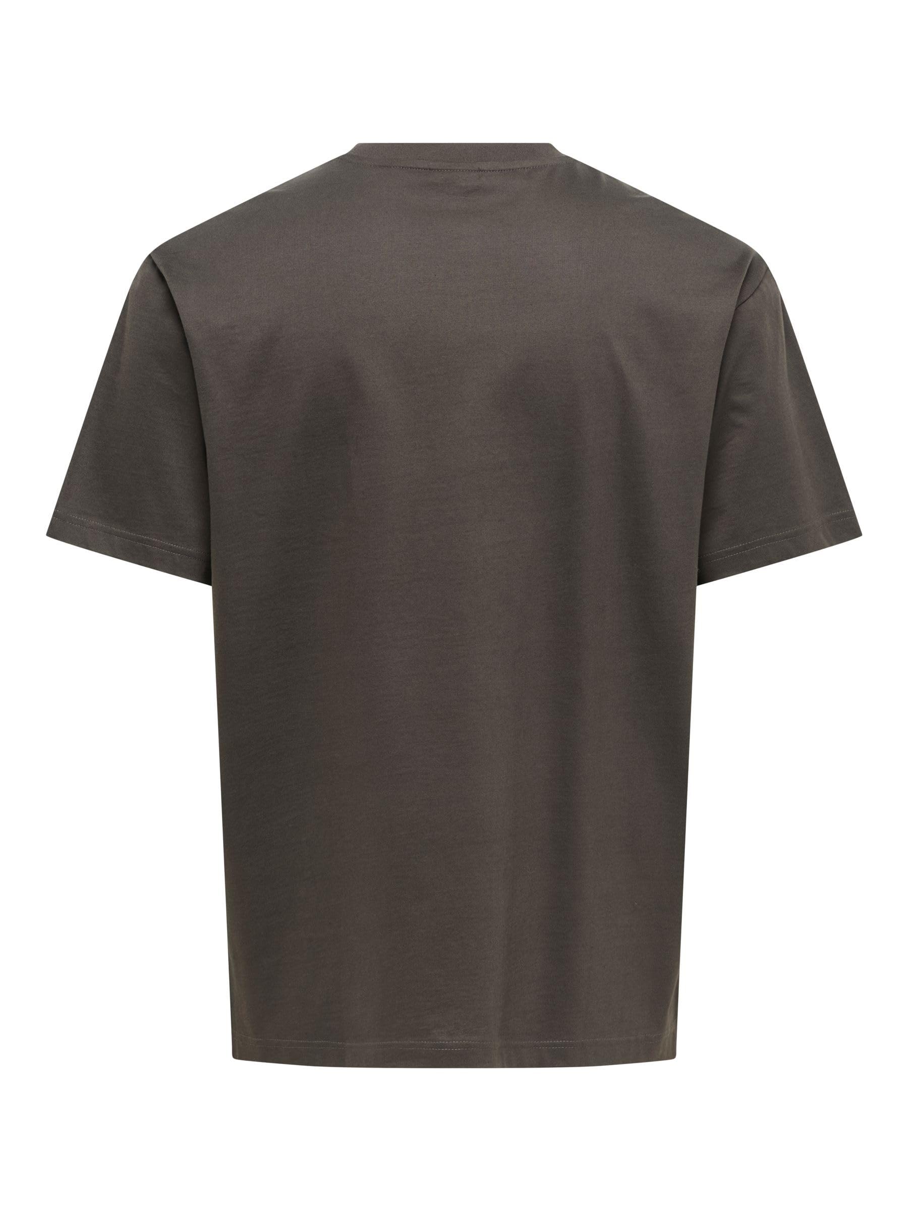 Only & Sons Onsfred t-shirt marrone XL manica corta uomo