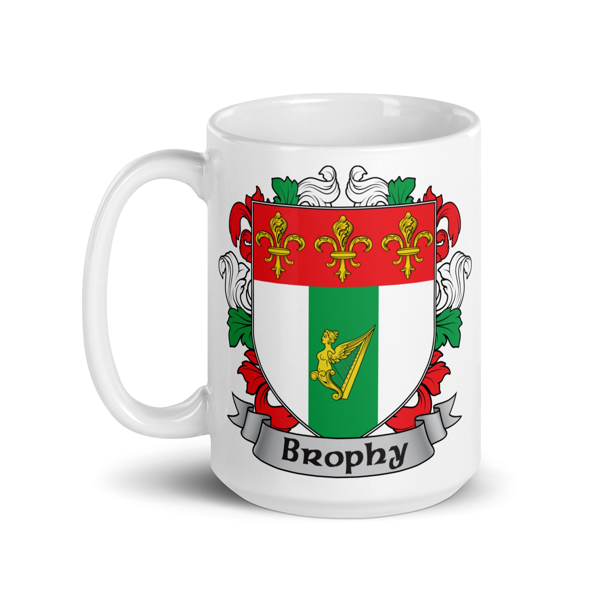 7.62 Design Drinkware Brophy Tazza Ceramica 15oz Stemma Irlandese