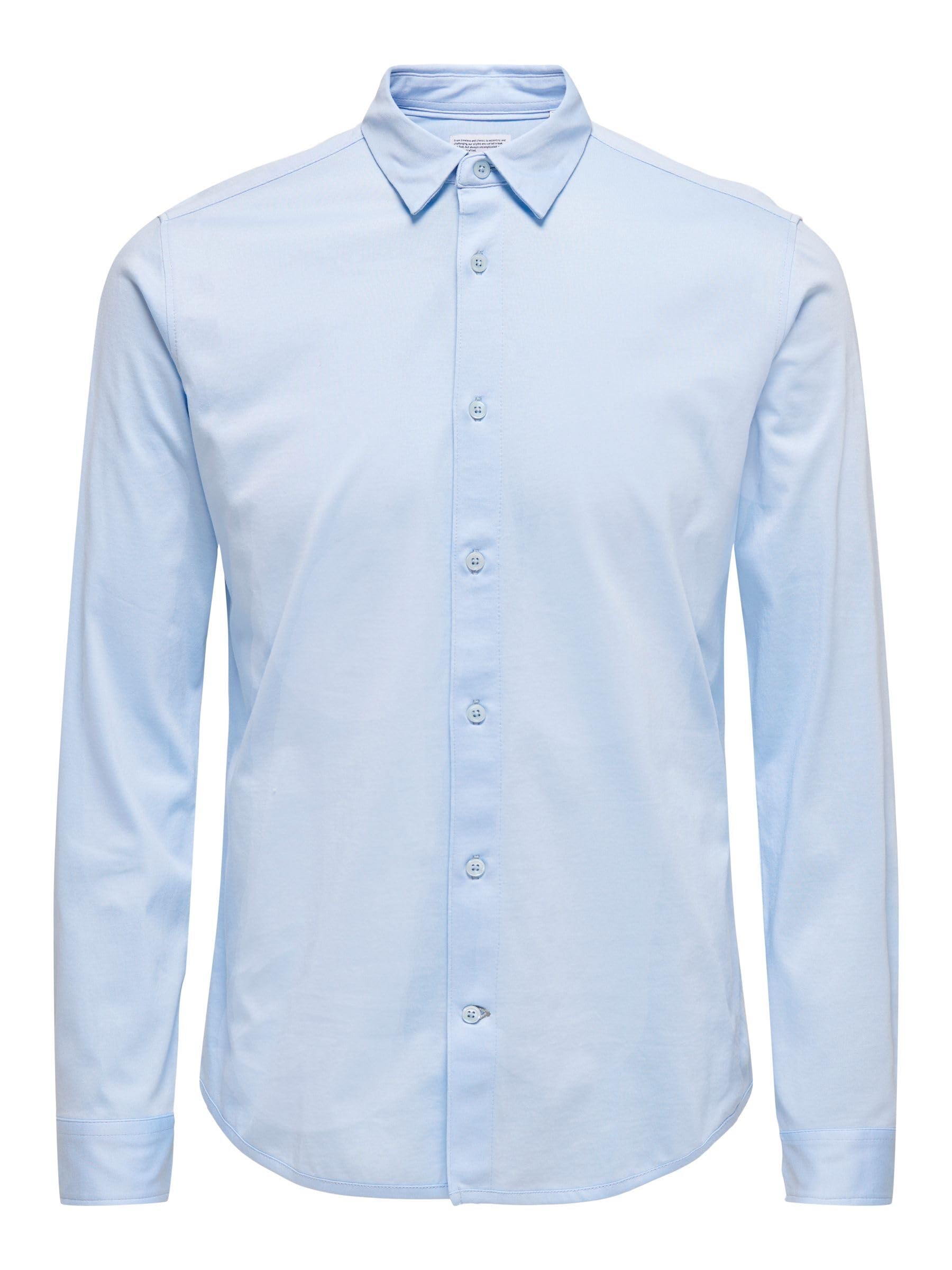 ONLY & SONS Onsrobin Camicia Uomo Maniche Lunghe Bianco
