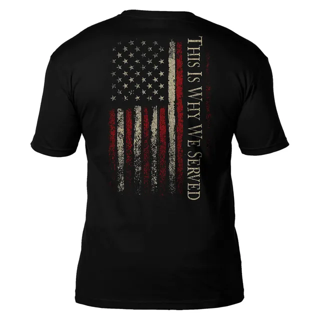 7.62 Design Veterans Why We Served T-Shirt nera cotone