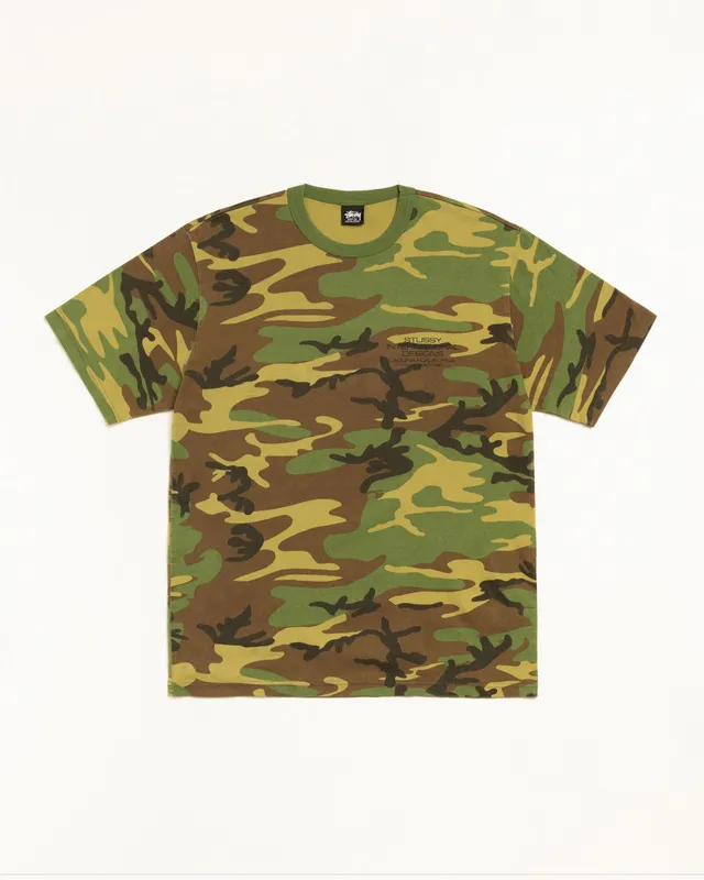 Stussy International Design Tee t-shirt camo cotone