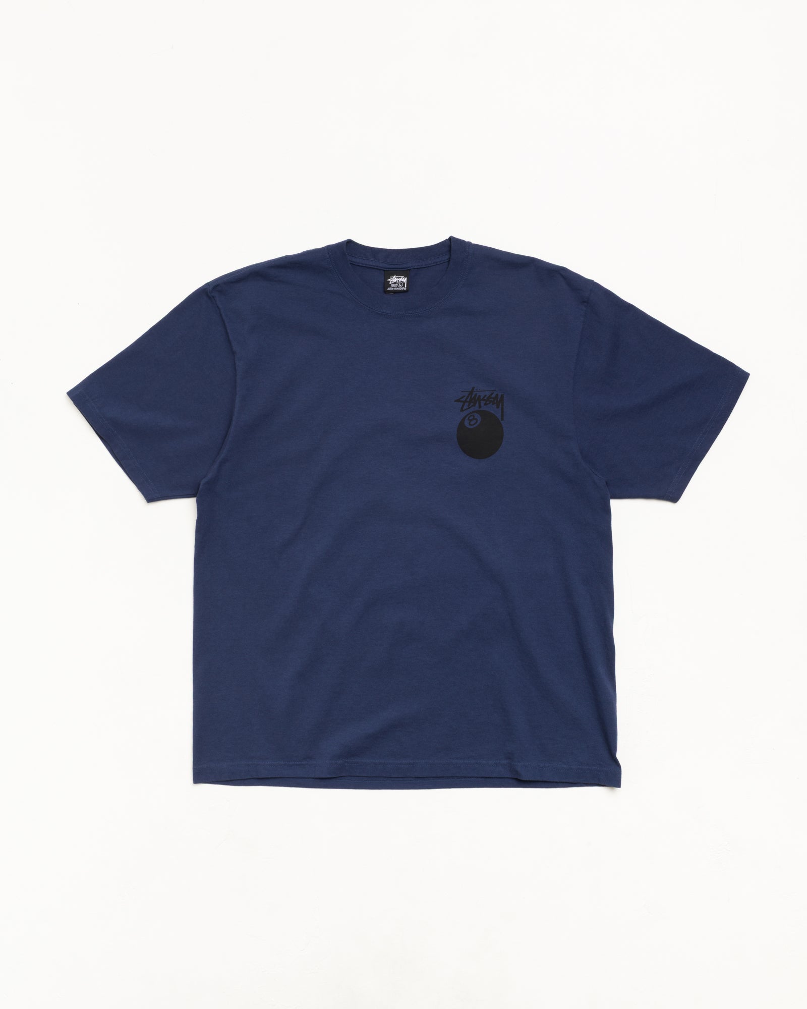 Stussy 8 Ball Tee maglietta midnight oversize cotone
