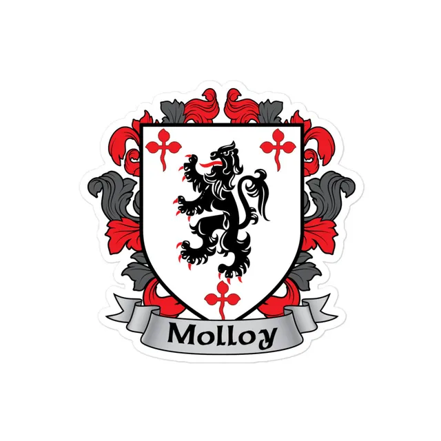 7.62 Design Automotive Molloy Irish Coat of Arms sticker vinile 3"x3"