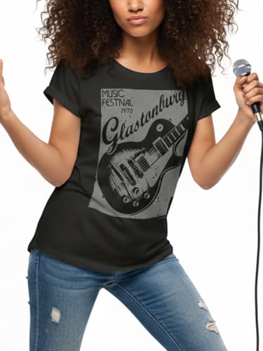 MAKAYA T-Shirt Donna Glastonbury Maglietta L Cotone