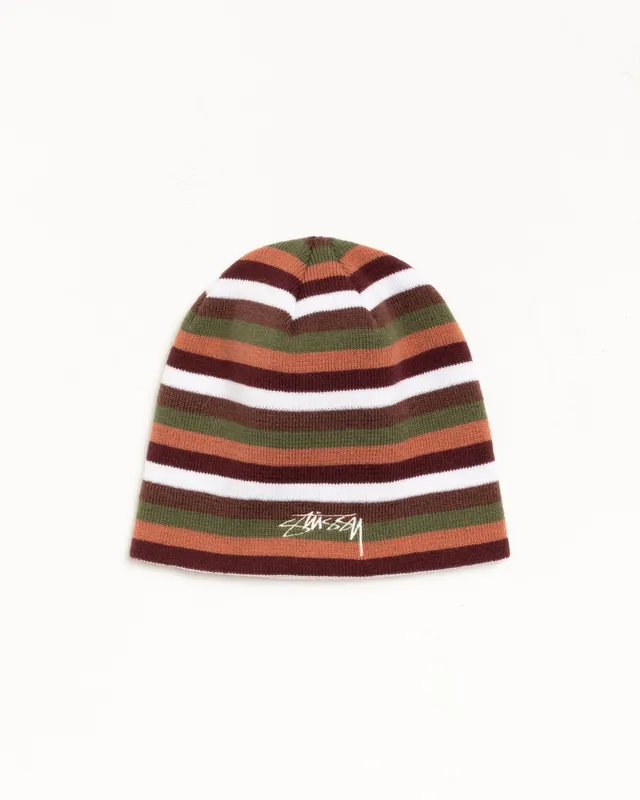 Stussy Skullcap Smoothstock berretto Brown a righe