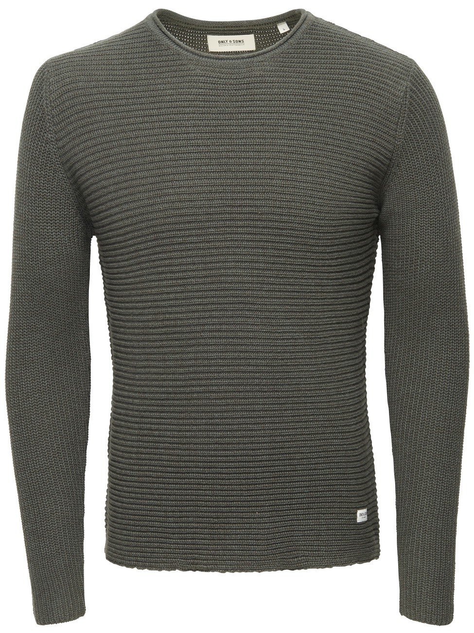 Only & Sons Onssato Twist felpa uomo nero cotone taglia L