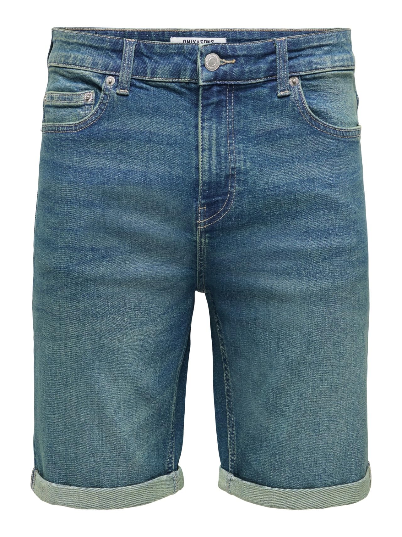 Only & Sons Onsply Regular Fit Pantaloncini Blu Jeans Chiaro
