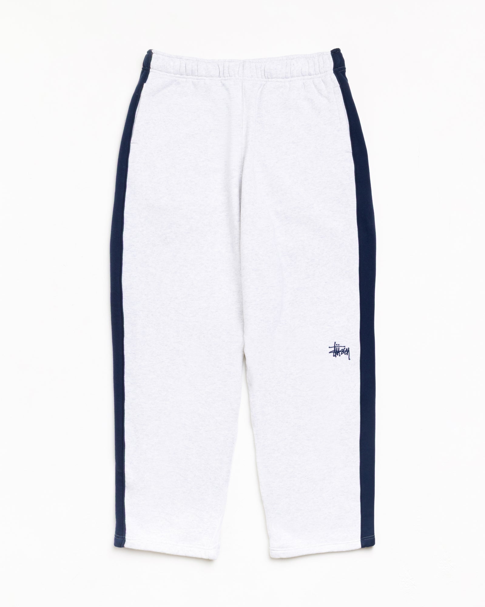 Stussy Pants pantalone tuta grigio Ash Heather pile cotone